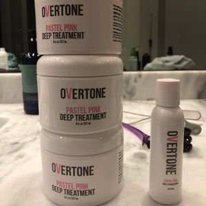Overtone Pastel Pink Hair Dye/ deep conditioning